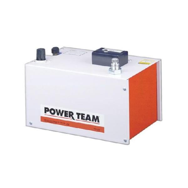 Hydraulic Pump, 2-Speed Air Driven, 6 cu-in/min Air Flow, 3/8 in FNPT Fluid Port, 1/4 in FNPT Air Inlet, 425 cu-in Oil, 2 gal Reservoir, 40 to 120 psi Air, 14-1/4 in Length, 9-5/8 in Width, 9-7/16 in Height