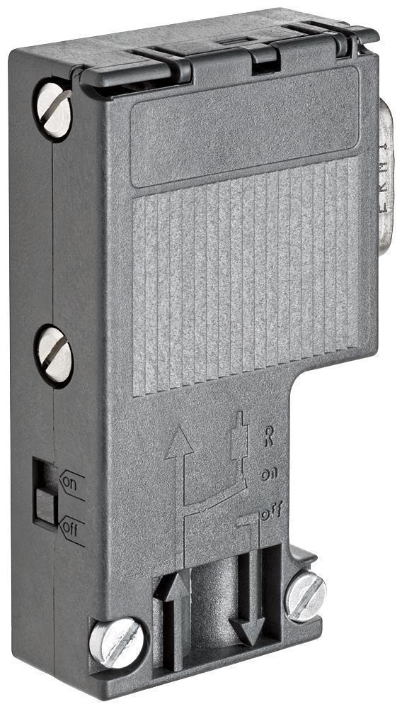 Bus Connector, RS 485, For Use With: SIPLUS DP PROFIBUS Nodes to the PROFIBUS Bus Cable, 64 mm H x 15.8 mm W x 35.6 mm D, Plastic