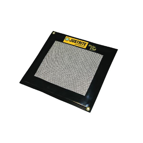 Drip Pad, Standard, 23 in Length, 21 in Width, PVC Coated Fabric, Black, 1.25 gal Spill