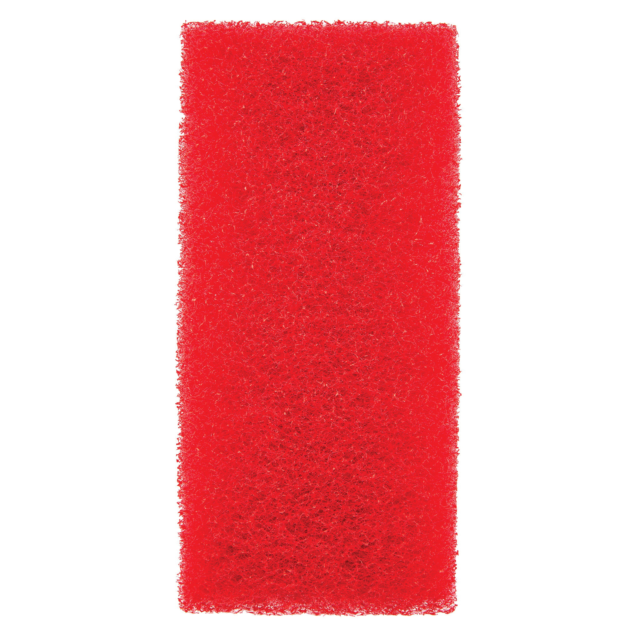 Non-Woven Utility Pad, 10 in Length, 4-5/8 in W, Red Pad Color