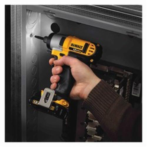 Cordless Impact Driver Kit, Compact Lightweight, Hex Drive, 1/4 in Drive, 0 to 3400 bpm Blows per Minute, 950 in-lb Torque, 0 to 2450 RPM Speed, 12 VAC, Lithium-Ion Battery, 1.3 Ah Battery, Battery Included: Yes, Soft Grip/T-Handle Handle, Ball and C