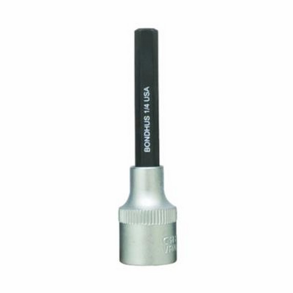Driver Socket Bit, Series: ProHold®, Measurement System: Imperial, 3/8 Inch Drive, Hex Bit, 1/4 Inch Bit, 2 Inch Overall Length, Protanium® High Torque Steel, ProGuard™