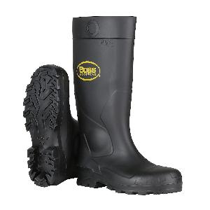 Boots, Slip-On, Series: 380-900, 9 in Size, 16 in Height, White, Plain Toe, Cleated Sole, PVC Upper, PVC Outsole, Resists: Water