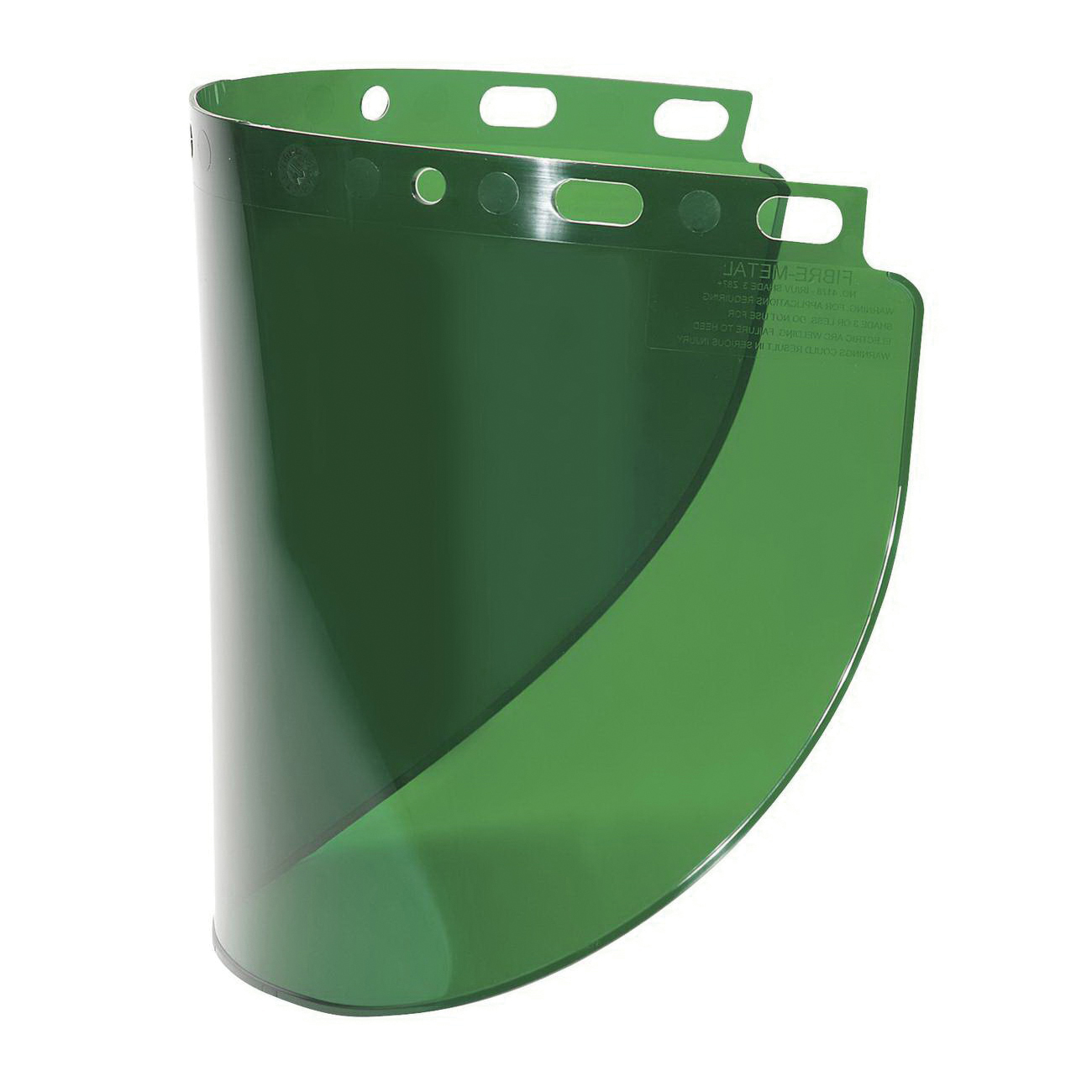 Faceshield Visor, Wide, Dark Green, Propionate, 0.06 in Visor Thickness, 8 in Visor Height, 16-1/2 in Visor Width, For Use With: F400, F500, FH66, FM70 and FM71 Faceshields, Specifications Met: ANSI Z87.1+, CSA Z94.3