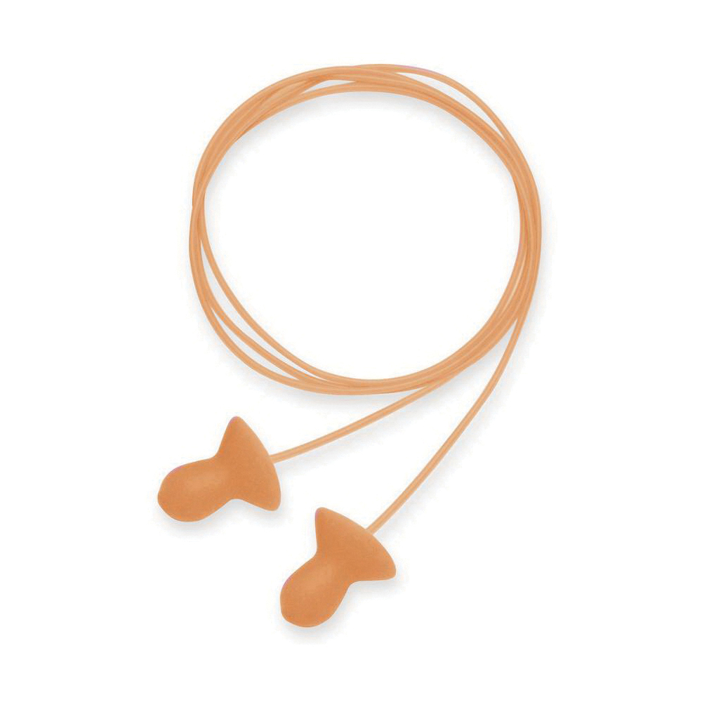 Earplugs, Multi-Use, Series: Quiet®, Corded, 26 dB Noise Reduction Rating, Bell, M, Orange Plug, Foam Plug, Orange Cord, Vinyl Cord, 2003/10/EC, 89/686/EEC, ANSI S12.6/1997, ANSI S3.19-1974, EN 352-2:1993, Z94.2-1994 Specifications Met, Reusable Disposable/Reusable