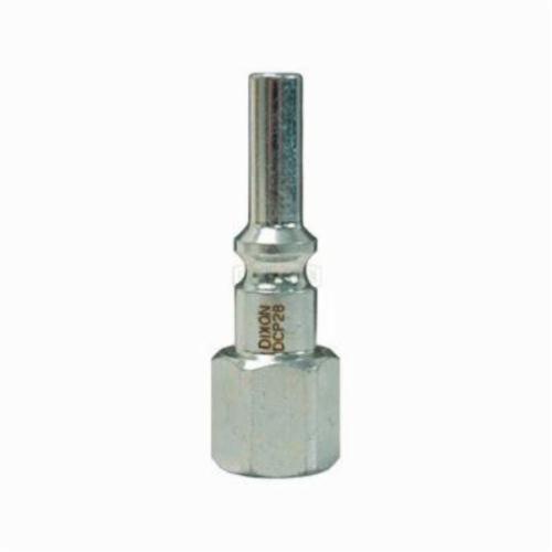 Quick Connect Plug, Lincoln Air Chief, 1/4 Inch Nominal, Quick Disconnect Plug x FNPT End Style, 5/8 Inch Hex, 2.1 Inch Length, 300 psi Pressure, -40 to 250 °F, Steel, 0.72 Inch Outside Diameter, Domestic