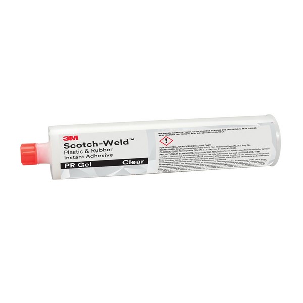 Instant Adhesive, Series: PR Series, Cartridge Container, 300 g Container, Ethyl Base, 3 to 60 s Setting, 24 hr Curing, Clear