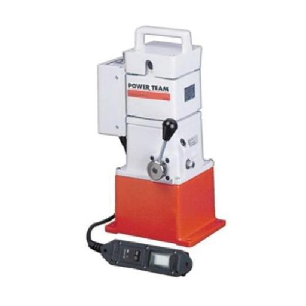 Electric Hydraulic Pump, Portable Single Acting, Series: PE18, 2 Stage, 104 cu-in Reservoir, 1/2 hp, 18 cu-in/min Flow Rate, 0 to 10000 psi Pressure, 220 VAC, 10.2 A, 50/60 Hz Frequency, 12000 rpm Speed, 6 in Overall Length, 8 in Overall Width, 16 in