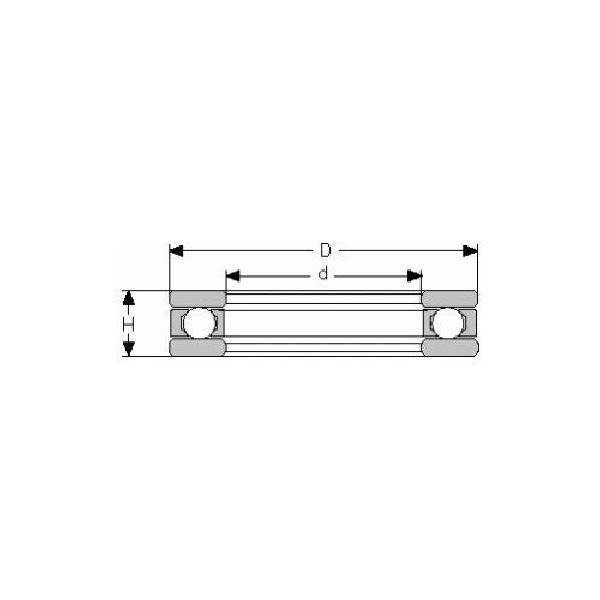 Thrust Bearing, Ball, 9/16 Inch Bore, 1-7/32 Inch Outside Diameter, 1 Rows, 0.5625 Inch Width, Single Thrust Direction