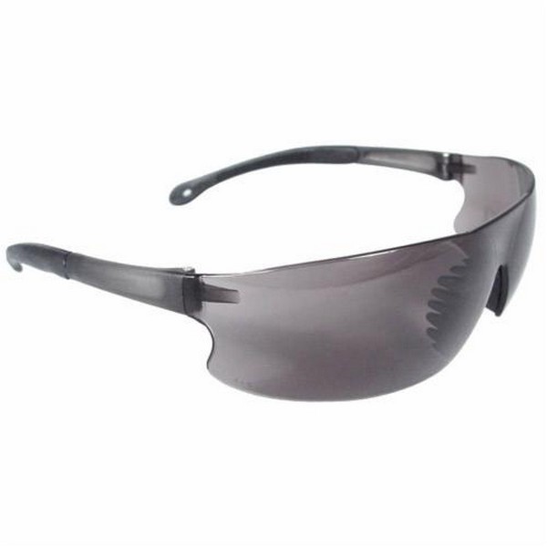 Safety Eyewear, Lightweight, Series: RS1 Rad-Sequel™, Universal Size, Anti-Fog/Hard Coat/Impact-Resistant/Scratch-Resistant Lens Coating, Smoke Lens, Wrap Around Frame, Smoke Frame, Polycarbonate Frame, Polycarbonate Lens, 99.9 % UV Protection, Rubbe