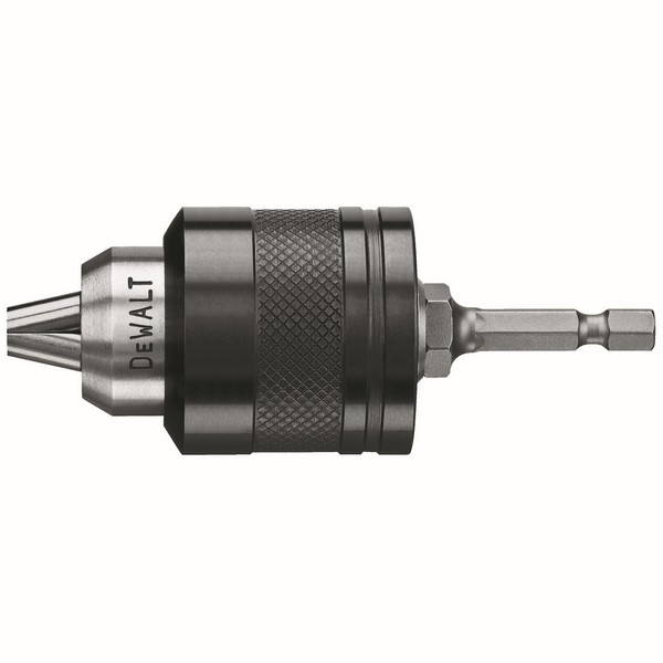 Drill Chuck, Impact Keyless Quick-Connect, 3/8 in