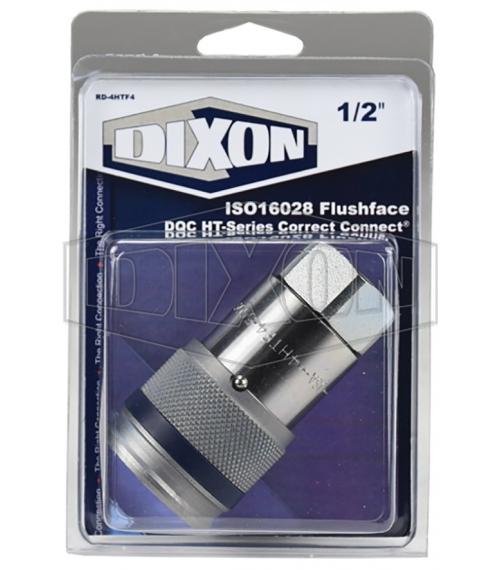 Coupler, Series: HT Series, 1/2-14 Nominal, NPTF End Style, 1-3/16 in Hex, Steel, 1.54 in OD Dimensions