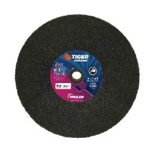 Grinding Wheel, Portable Snagging, Series: T1, 8 in Diameter Maximum, 1 in Head Thickness, 5/8 in Center Hole, Type 1 Shape, 16 Grit, HZR16-R Grade, Aluminum Oxide Abrasive, 6000 RPM Maximum, Synthetic Resin Bond, Arbor Hole Attachment