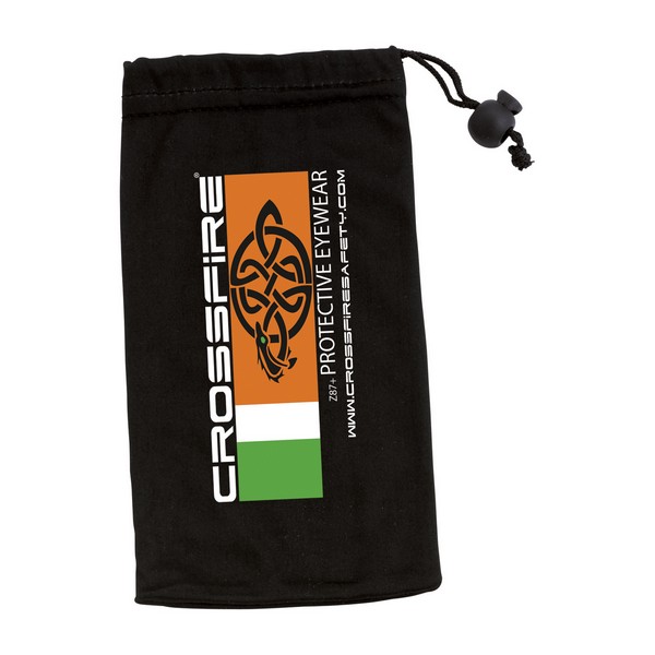 Bag, For Use With: Safety Glasses, Micro Fiber, Black