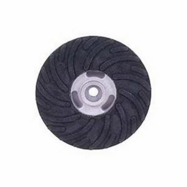 Backing Pad, 4 in Dia, 5/8-11, 12000 RPM Maximum, Fiber/Zinc, For Use With: Discs