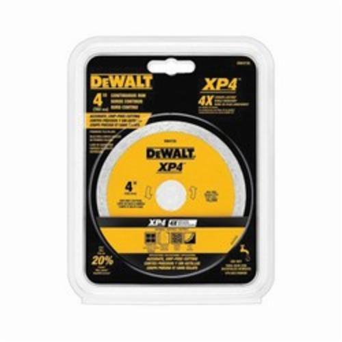 Diamond Saw Blade, Continuous Rim, 4 in Diameter Blade, 7/8 in Arbor/Shank, Dry/Wet Cutting Condition, 8 mm Segment Height, 15200 RPM Applicable Materials: Porcelain Tile