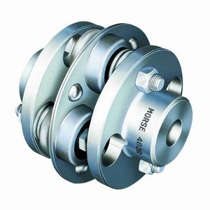 Flexible Coupling, Finished Bore Round Flange, 1-1/8 Inch Bore, 6.063 Inch Outside Diameter, 6-3/8 Inch Overall Length, 2-3/4 Inch Diameter Hub, 2.063 Inch Length Through Bore, 171 ft-lb Torque, 5000 RPM Maximum, 200 °F, Zinc Plated