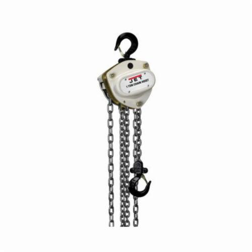 Hand Chain Hoist, Series: L-100, 1 ton Load, 20 ft Lifting Height, 64 lbf Pull to Lift, Dual Pawl Weston Brake