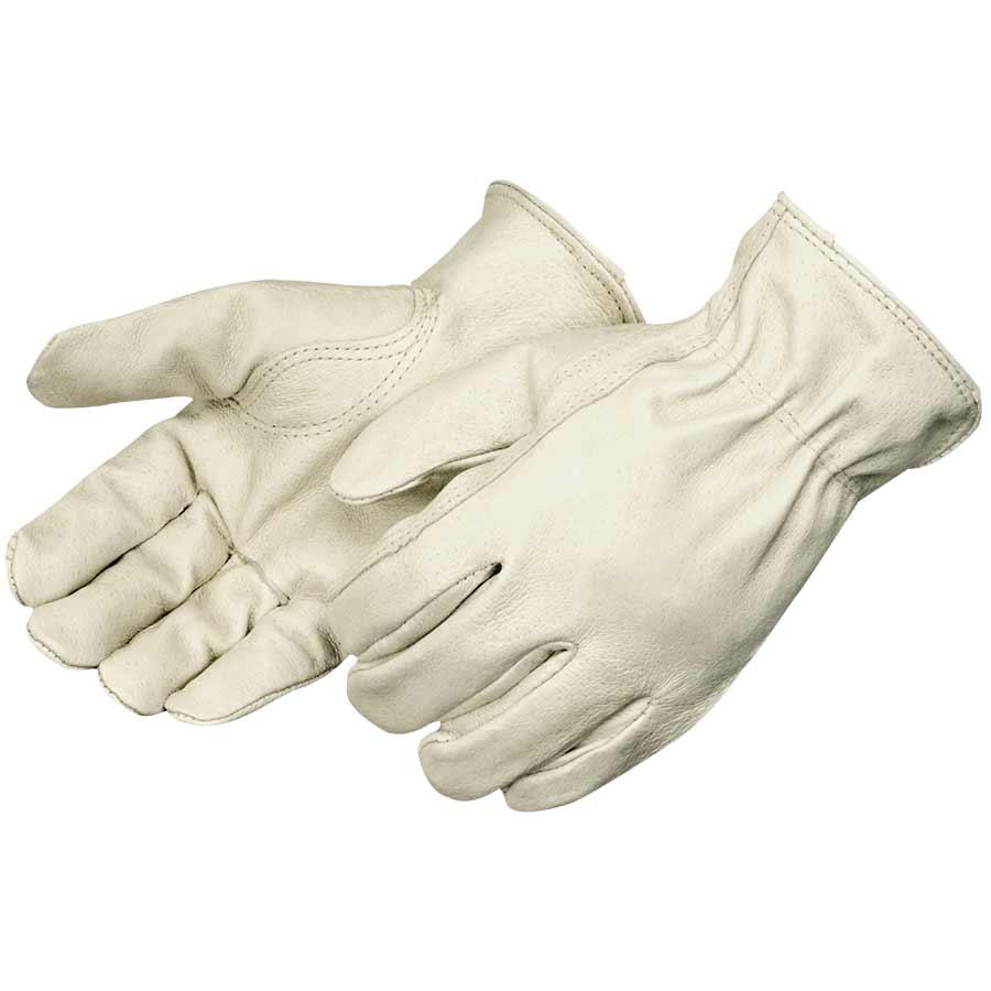 Glove, Work, Series: 7007, Driver Glove, Pigskin, Beige, Keystone Thumb Style, Unlined Lining, Shirred Elastic Closure
