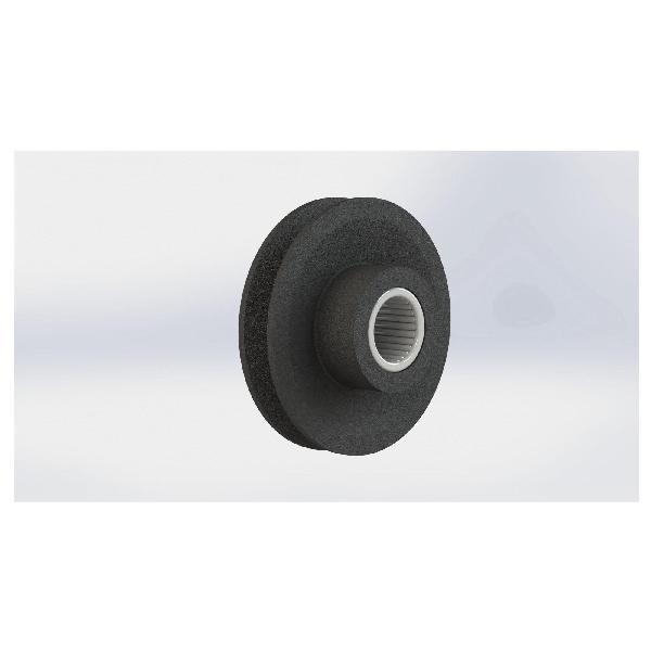 Idler Pulley, 1 Grooves, 1 Inch Bore, 3 Inch Outside Diameter, 3/4 Inch Face Width, 1-1/2 Inch Overall Length, For Use With: Model SO2 Idler Shaft and A Cross Section V-Belts, Cast Iron