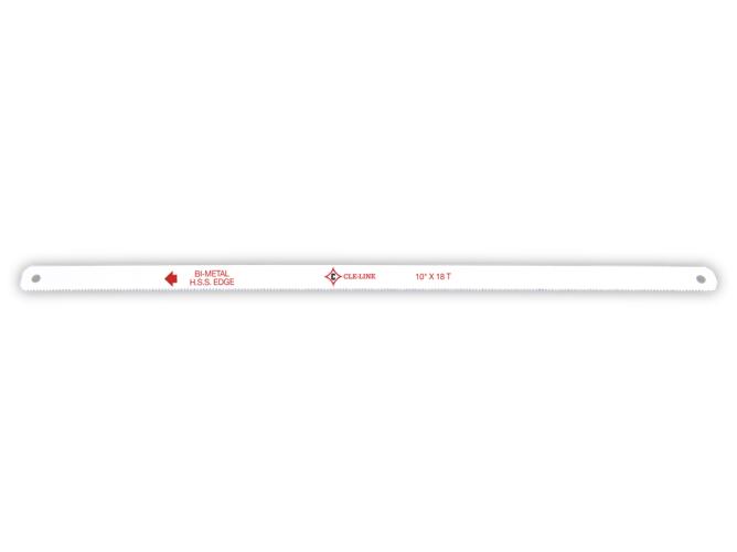 Hacksaw Blade, Series: HB-BM, 12 in Blade Length, 0.5 in Blade Width, 0.025 in Blade Thickness, Bi-Metal/HSS Blade, 18 TPI, 12 in Overall Length, Painted