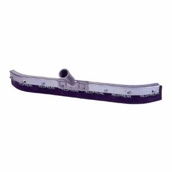 Floor Squeegee, Series: 455, Heavy Duty Blade, Curved Blade, 30 in Blade Length, Rubber Blade, Black Blade, Plain/Tapered, 60 in Handle Length, Wood Handle, Metal Frame