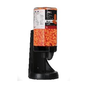 Ear Plug Dispenser, Pre-Filled Uncorded, 500 Pair Capacity, Black, Versatile Mounting