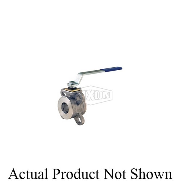Wafer Ball Valve, Industrial, 1-1/4 Inch Nominal, 150 lb Pressure Class, Full Port, 0.31 Inch Orifice, 316 Stainless Steel Ball, 2.12 Inch Inlet to Outlet Length, 2.95 Inch Top to Inlet Center, Stainless Steel Body, 316 Stainless Steel Stem and PTFE Seat Trim, FKM Softgoods