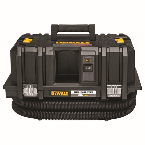 Dust Extractor, Series: Flexvolt®, 2 gal Tank, 60 VAC, 125 cfm, HEPA Filter, 21-1/2 in L x 13 in H