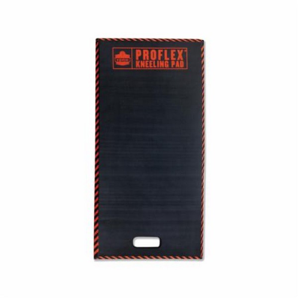 Kneeling Pad, Lightweight XL Foam, Series: 391, 36 in Length, 18 in Width, 1/2 in Thickness, Nitrile Rubber, Black, Beveled Edge