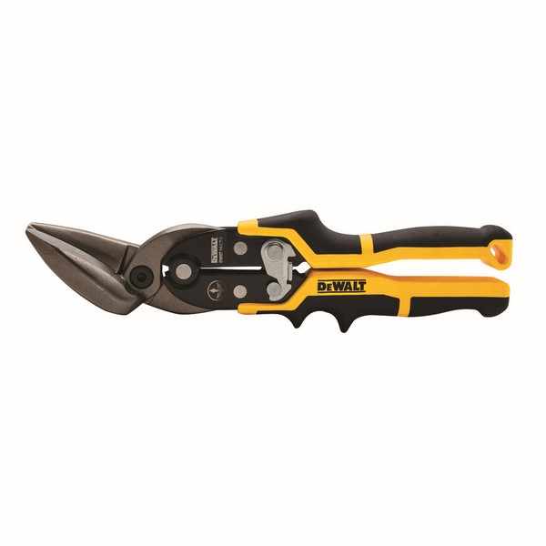 Aviation Snip, Cutting Capacity: 18 ga, 2 in Length of Cut, Offset/Center Snip, 10 in Overall Length, Serrated Blade, Forged Chrome Vanadium Steel Blade