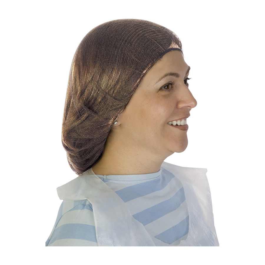 Hairnet, Honeycomb Pattern, One Size, White, Nylon