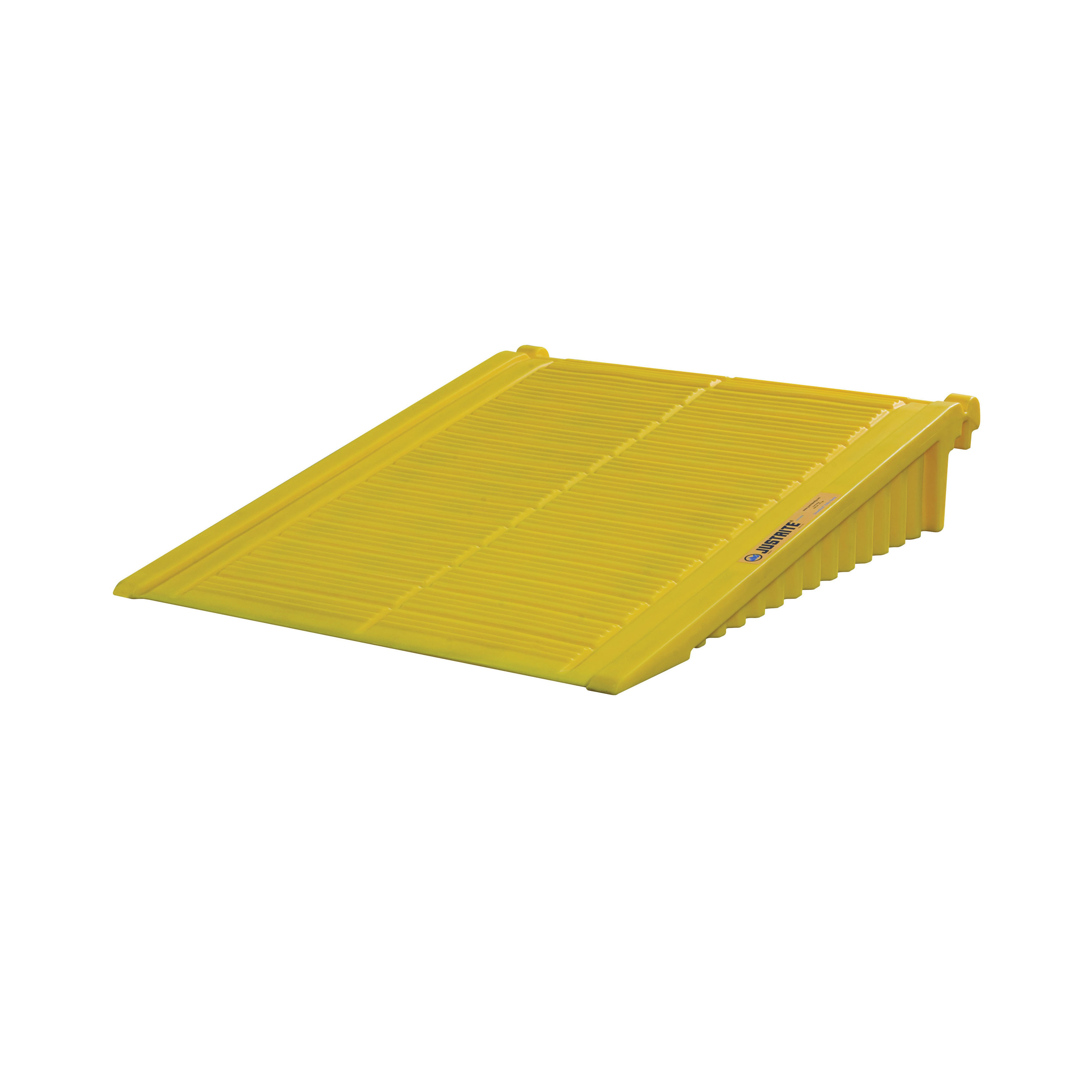 Drum Storage Unit Ramp, 11-1/4 in Height, 59-3/4 in Width, 48 in Length, 1000 lb Load, Polyethylene, Yellow, For Use With: 2 to 4 Drum DrumSheds™