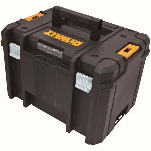 Deep Box, Lockable Water Resistant, 13 in Width, 17-1/4 in Depth, 11-7/8 in Height, 66 lb Capacity, Plastic, Matte Finish, Black/Yellow