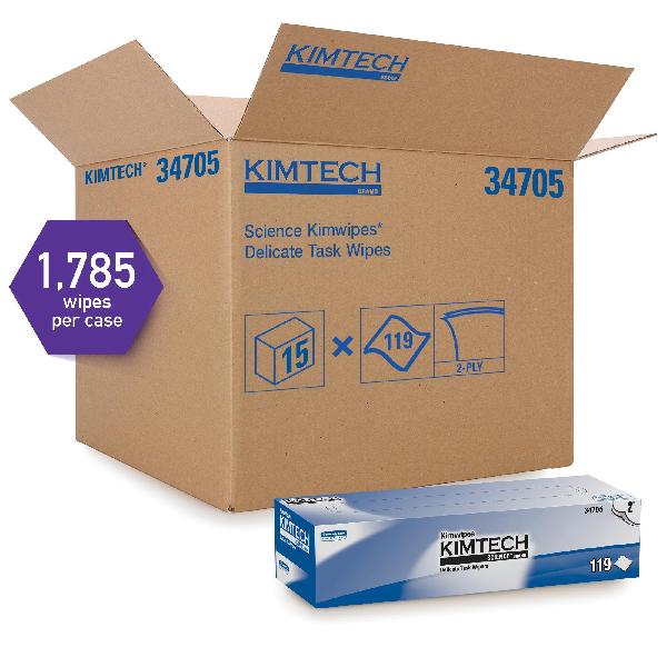 Task Wiper, Delicate, 11.8 in W Size, 119 Wipes Capacity, 11.8 in Length, White, Tissue, Pop-Up Box Package Type, 2 Ply