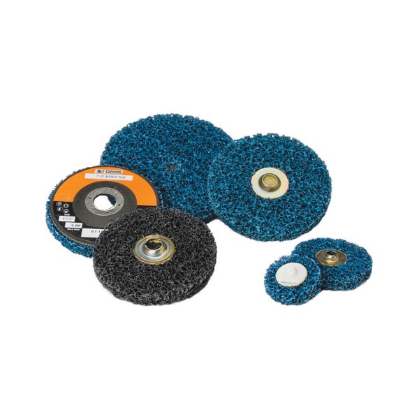 Non-Woven Abrasive Quick-Change Pro Disc, Type TR Attachment, 2 Inch Diameter Disc, Silicon Carbide Abrasive, Coarse Grade, 12000 RPM Maximum, Blue