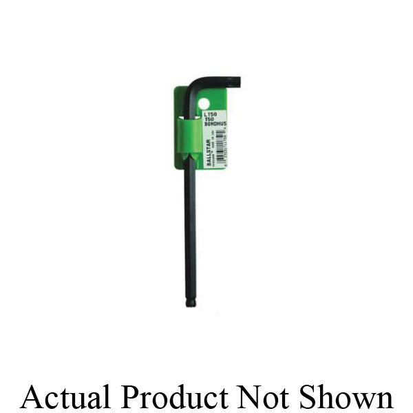 Torx Key, BallStar End, T55 Tip, Long Arm, 6.7 Inch Arm Length, 20° Working, L-Handle Handle, Protanium® High Torque Steel Blade, Protanium® High Torque Steel, ProGuard™