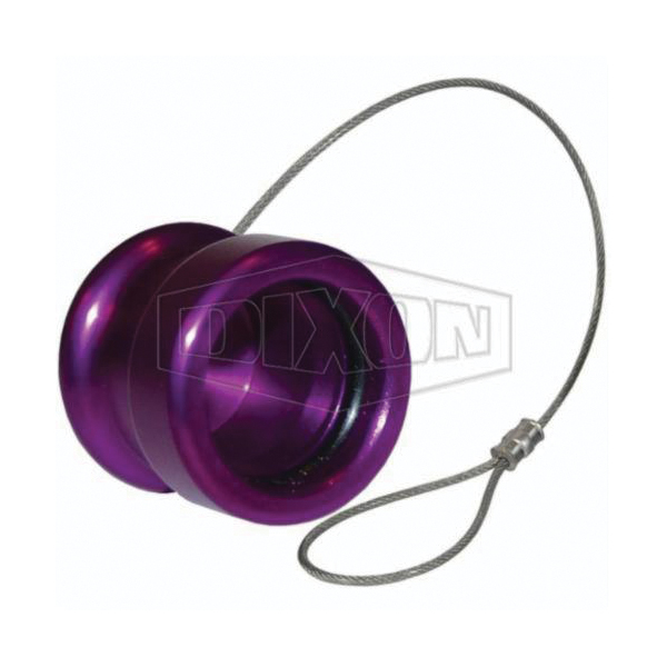 Transmission Fluid Receiver Cap, Series: R Series, Aluminum, Anodized, Violet, Domestic