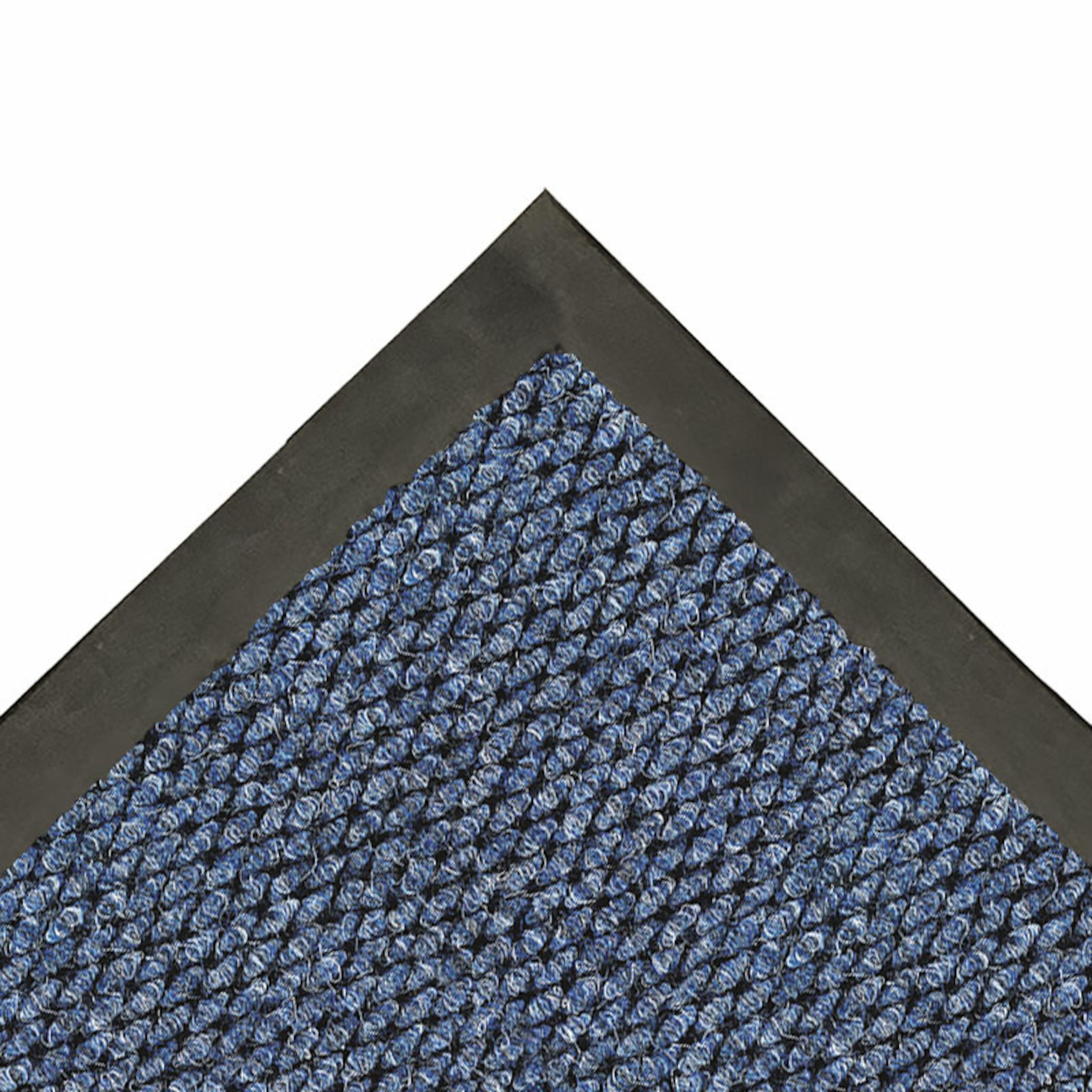 Entrance Mat, Master Trax® Lite, Series: 371, 75 ft Length, 13 ft Width, 3/8 in Thickness, Steel Blue, Polypropylene, Berber Surface, Natural Rubber Backing, Heat Sealed Edge, Indoor/Outdoor