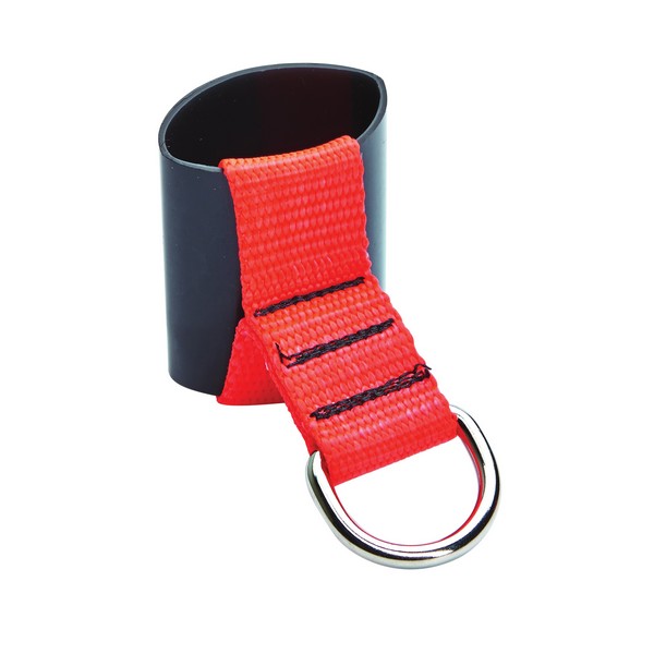 Heat Shrink Loop, Heavy Duty, For Use With: Tool Lanyards and Tether, 5 lb Load Capacity, Nylon/Rubber/Steel, Black/Orange, 2 in L x 2-3/4 in W