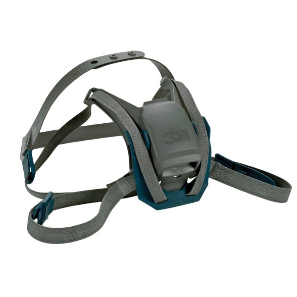 Head Harness Assembly, Quick-Latch, For Use With: 6500 Reusable Respirators, Silicone