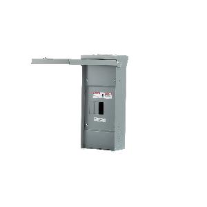 Circuit Breaker Enclosure, 3-Phase 3-Wire, 7-3/8 in Width, 4-5/16 in Depth, 17-1/8 in Height, NEMA 3, QP/QPH/HQP Frame, 2/3 Pole, 100 A at 120/240 VAC, Surface Mount, 75 °C, Aluminum