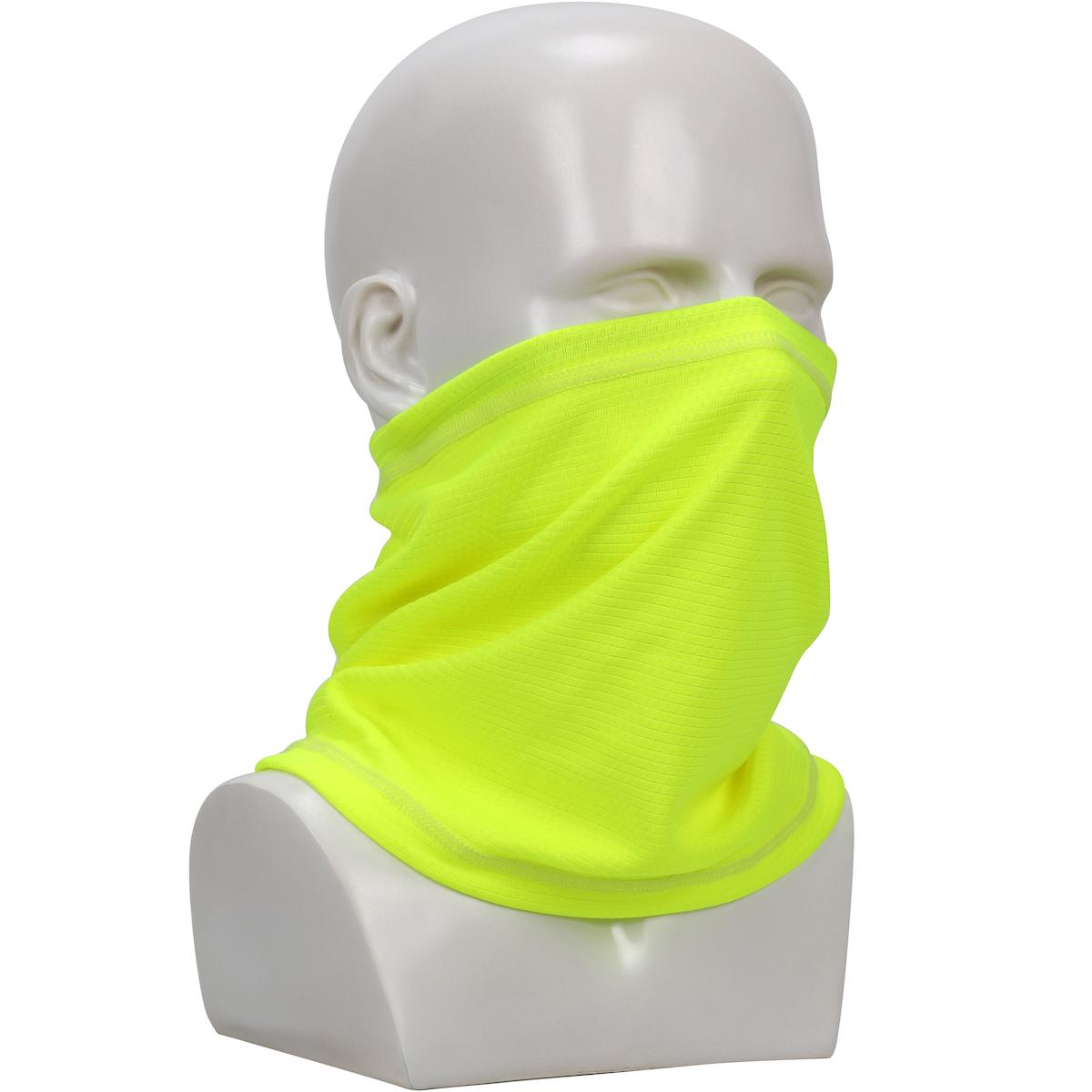 Neck Gaiter, Double Layer, Series: 393-EZ310, OS Size, Black, Adjustable Pattern