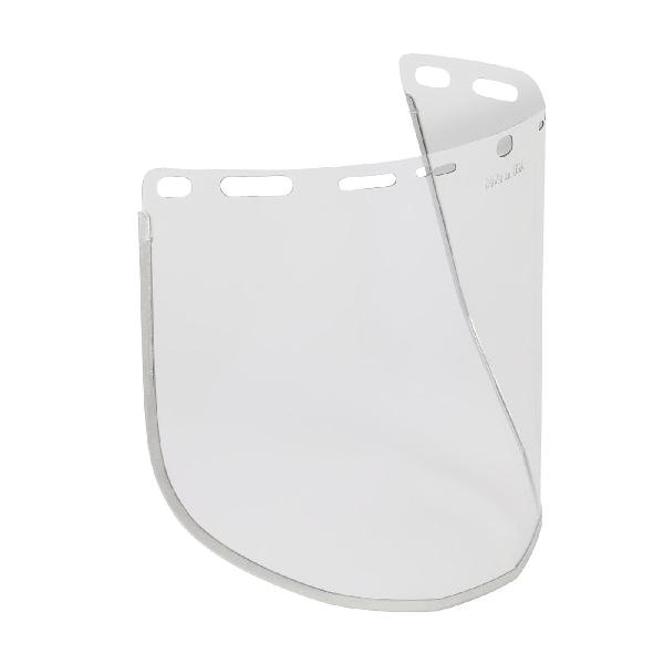 Safety Visor, Universal Fit, Series: 251-01, Clear, PETG, 0.04 in Visor Thickness, 9 in Visor Height, 15-1/2 in Visor Width, Specifications Met: ANSI Z87.1+