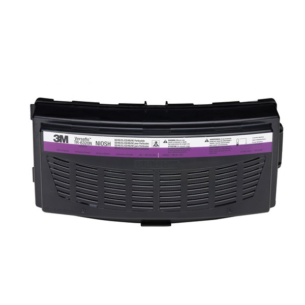 Acid Gas/HEPA Cartridge, Series: TR Series, For Use With: TR-600/800 Series PAPR System, Snap-On/Off Connection, White/Magenta