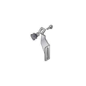 Guide Rail Bracket, Series: 213, 5/8 Inch Rod, 11 ga Thickness, Stainless Steel, 2.38 Inch Length x 1.38 Inch Width x 6.33 Inch Height
