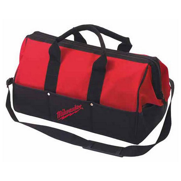 Contractor's Bag, Soft Sided, 18 in L x 11 in W x 10 in H Outside, 600 Denier, Dual/Shoulder Strap Handle