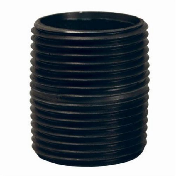 Close Pipe Nipple, Fitting/Connector Type: Nipple, 1 Inch Nominal, MNPT End Style, Iron, Galvanized, 1-1/2 Inch Length