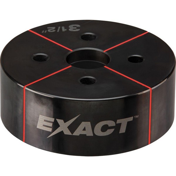 Knockout Die, 3-1/2 in Conduit/Pipe, Specifications: 4-1/8 in Hole, Steel, 10 ga Mild Steel/12 ga Stainless Steel Gauge, For Use With: 2676 Knockout Kit, Black