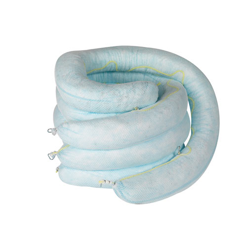 Absorbent Boom, 8 Inch Diameter, 20 Foot Length, Fluids Absorbed: Oil